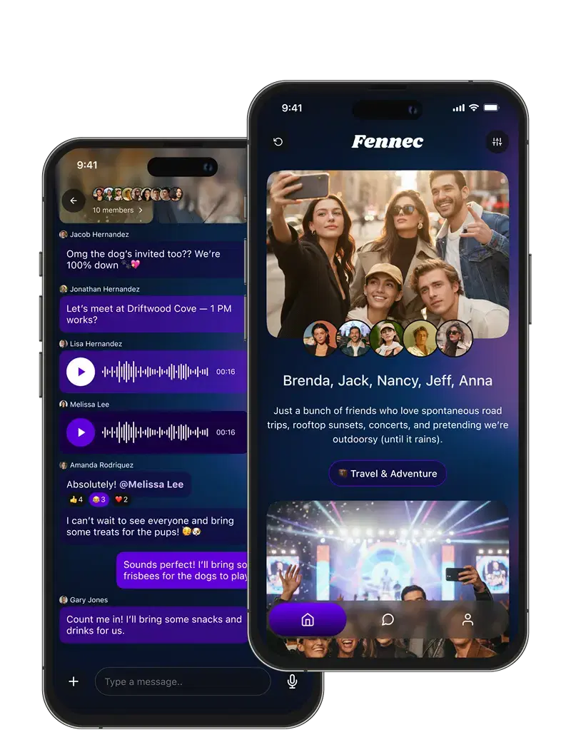 Fennec App Screens